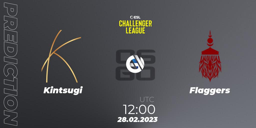 Kintsugi vs Flaggers: Match Prediction. 28.02.23, CS2 (CS:GO), ESL Challenger League Season 44: Asia-Pacific