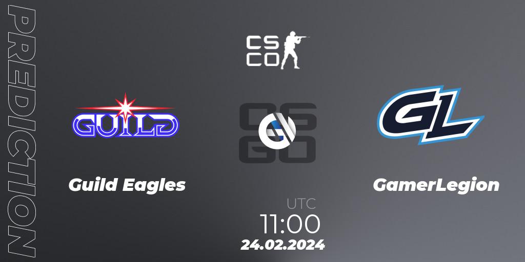 Guild Eagles vs GamerLegion: Match Prediction. 24.02.2024 at 11:00, Counter-Strike (CS2), PGL CS2 Major Copenhagen 2024 Opening Stage Last Chance Qualifier