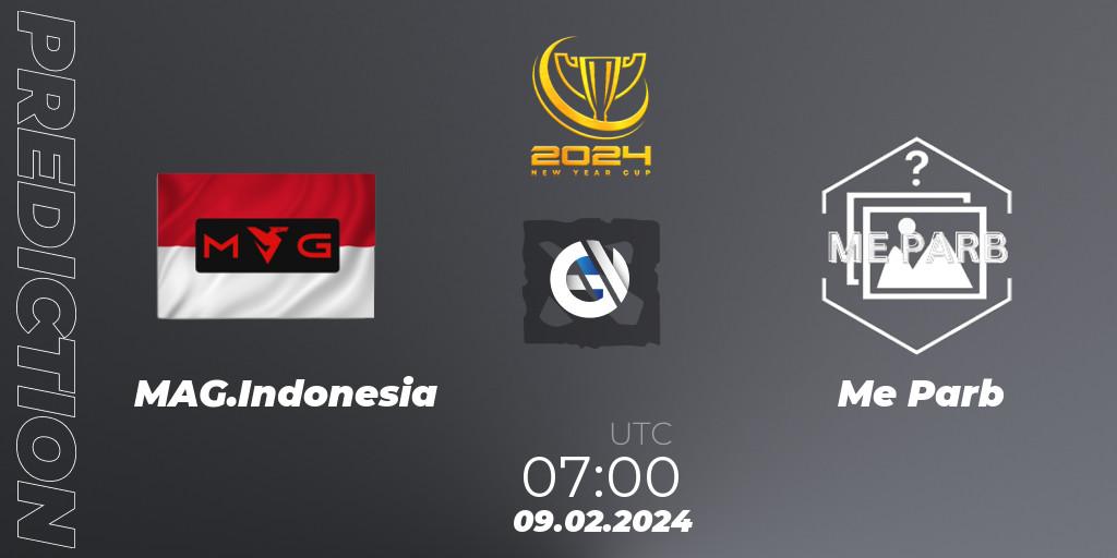 MAG.Indonesia vs Me Parb: Match Prediction. 09.02.2024 at 08:18, Dota 2, New Year Cup 2024