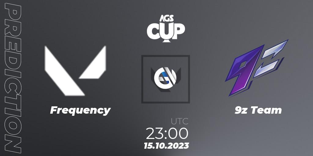 Frequency vs 9z Team: Match Prediction. 15.10.23, VALORANT, Argentina Game Show Cup 2023