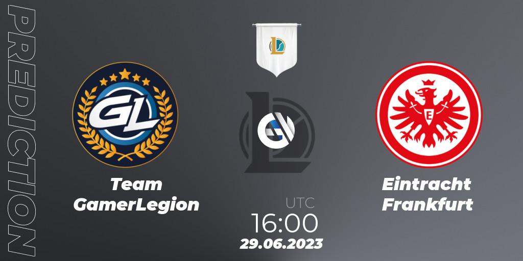 Team GamerLegion vs Eintracht Frankfurt: Match Prediction. 29.06.23, LoL, Prime League Summer 2023 - Group Stage