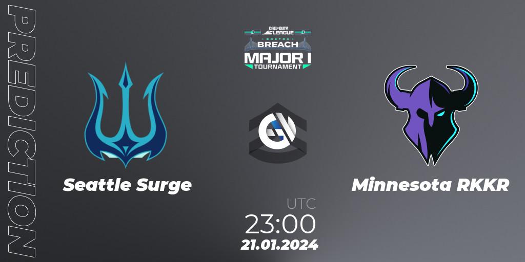 Seattle Surge vs Minnesota RØKKR: Match Prediction. 20.01.2024 at 23:00, Call of Duty, Call of Duty League 2024: Stage 1 Major Qualifiers