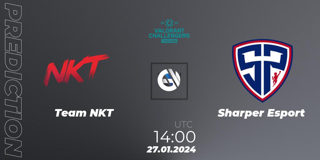 Team NKT vs Sharper Esport: Match Prediction. 27.01.24, VALORANT, VALORANT Challengers Thailand 2024: Split 1