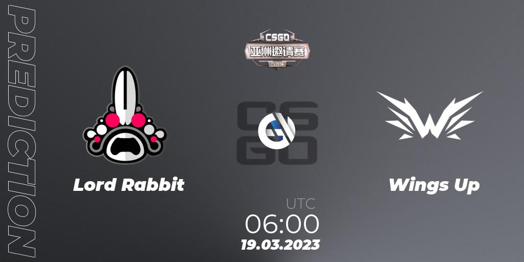 Lord Rabbit vs Wings Up: Match Prediction. 19.03.23, CS2 (CS:GO), Baidu Cup Invitational #2