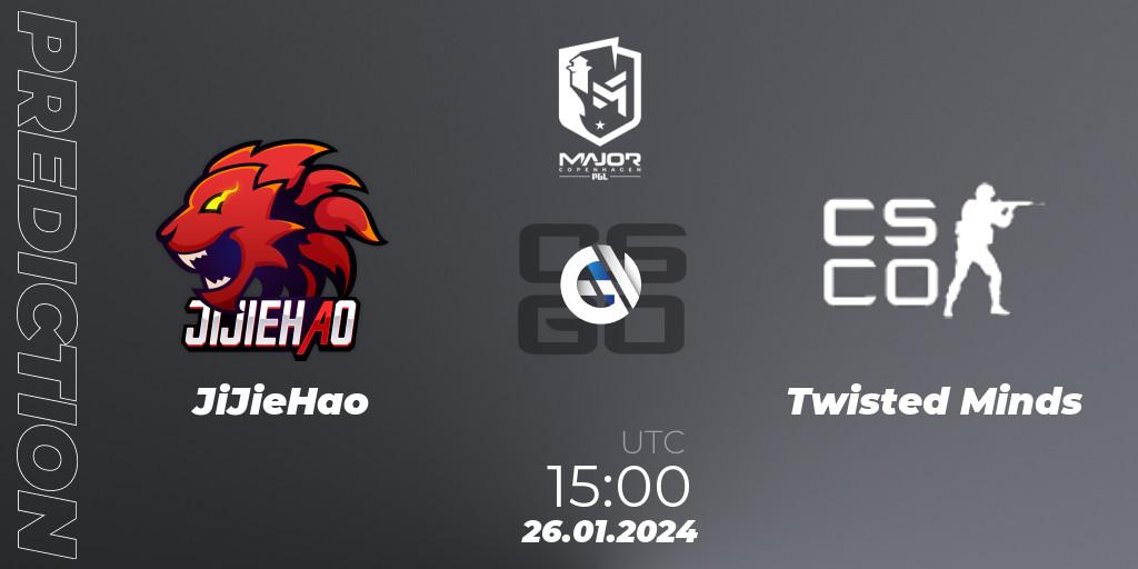 JiJieHao vs Twisted Minds: Match Prediction. 26.01.2024 at 15:00, Counter-Strike (CS2), PGL CS2 Major Copenhagen 2024 Middle East RMR Closed Qualifier