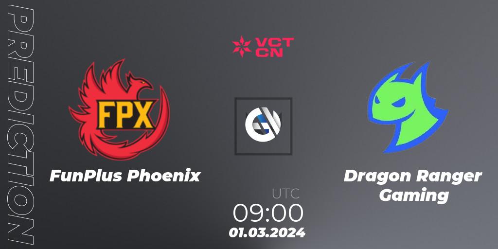 FunPlus Phoenix vs Dragon Ranger Gaming: Match Prediction. 01.03.24, VALORANT, VCT 2024: China Kickoff