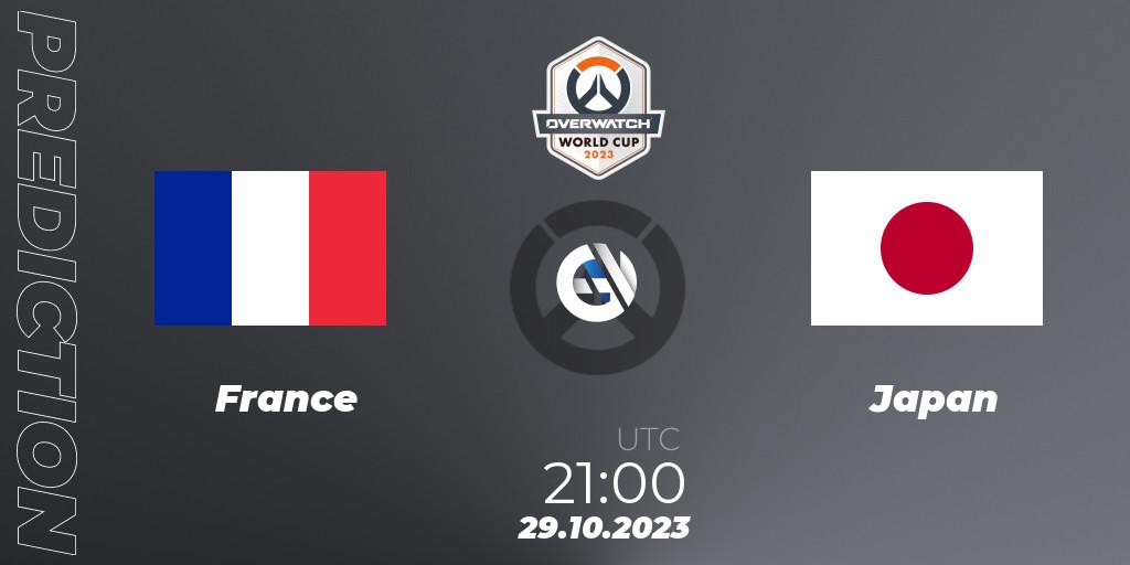 France vs Japan: Match Prediction. 29.10.2023 at 21:00, Overwatch, Overwatch World Cup 2023
