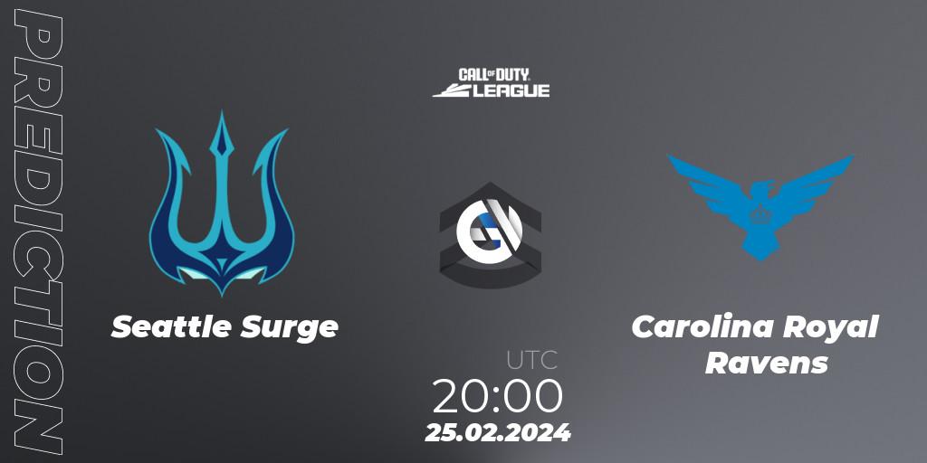 Seattle Surge vs Carolina Royal Ravens: Match Prediction. 25.02.24, Call of Duty, Call of Duty League 2024: Stage 2 Major Qualifiers