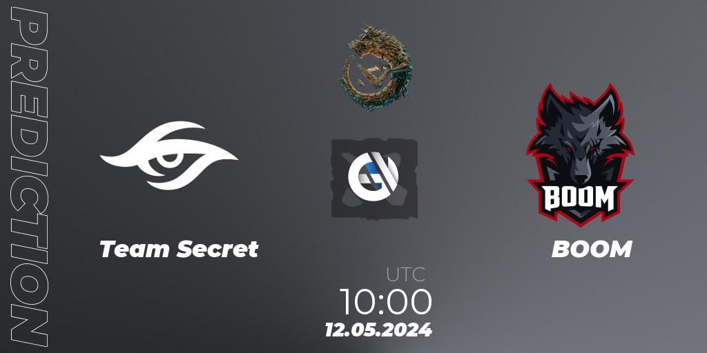 Team Secret vs BOOM: Match Prediction. 12.05.24, Dota 2, PGL Wallachia Season 1 - Group Stage