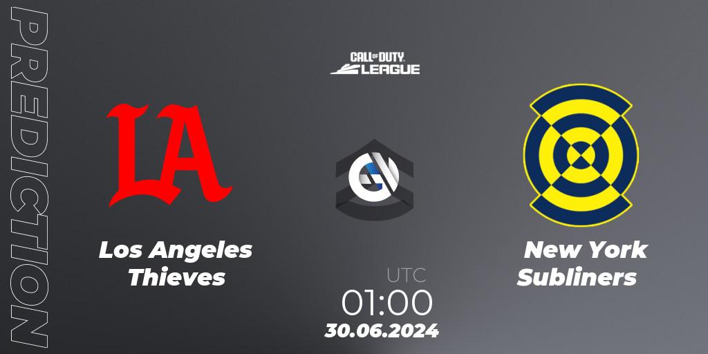 Los Angeles Thieves vs New York Subliners: Match Prediction. 30.06.2024 at 01:00, Call of Duty, Call of Duty League 2024: Stage 4 Major