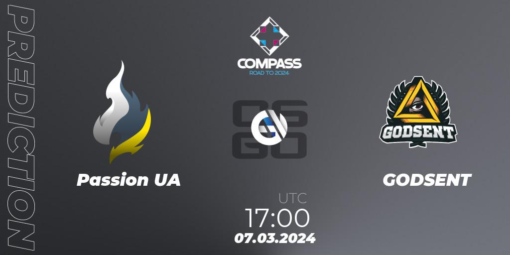 Passion UA vs GODSENT: Match Prediction. 07.03.24, CS2 (CS:GO), YaLLa Compass Spring 2024 Contenders
