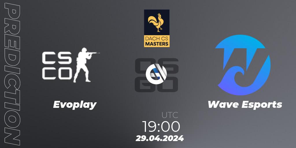 Evoplay vs Wave Esports: Match Prediction. 23.05.2024 at 19:00, Counter-Strike (CS2), DACH CS Masters Season 1