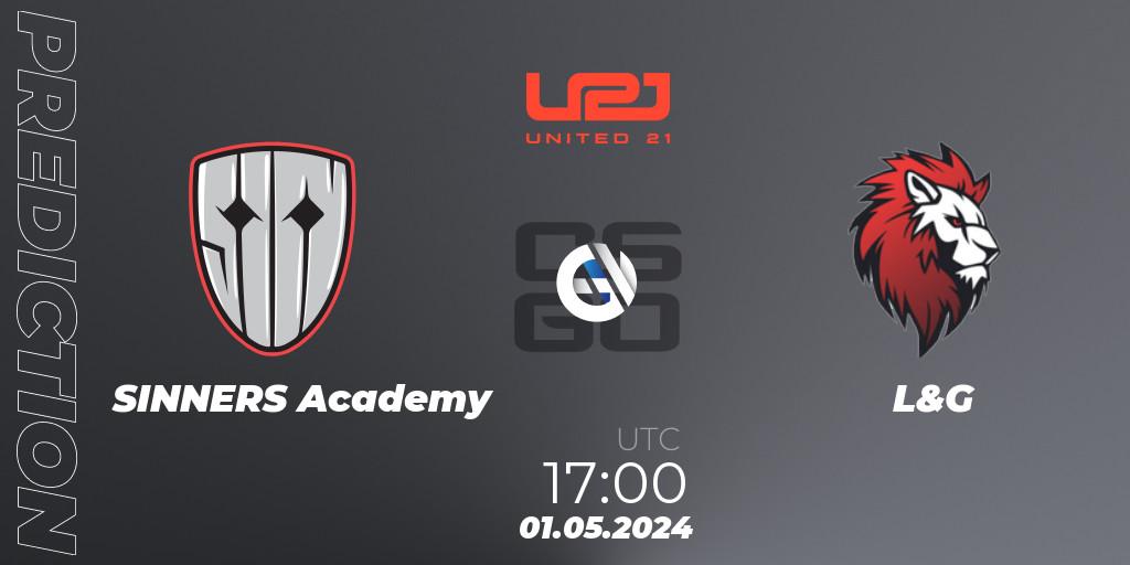 SINNERS Academy vs L&G: Match Prediction. 01.05.2024 at 17:00, Counter-Strike (CS2), United21 Season 13: Division 2
