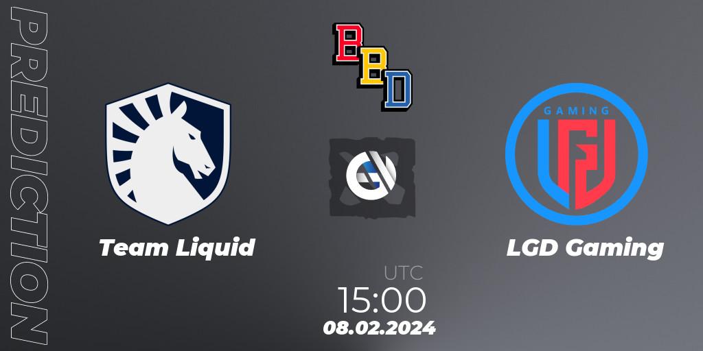 Team Liquid vs LGD Gaming: Match Prediction. 08.02.24, Dota 2, BetBoom Dacha Dubai 2024
