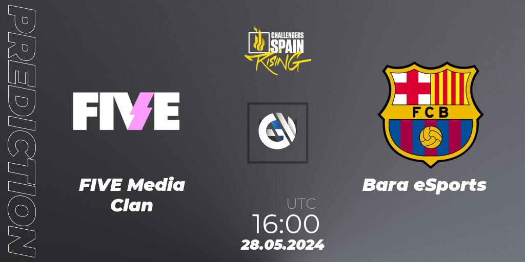 FIVE Media Clan vs Barça eSports: Match Prediction. 28.05.2024 at 17:00, VALORANT, VALORANT Challengers 2024 Spain: Rising Split 2