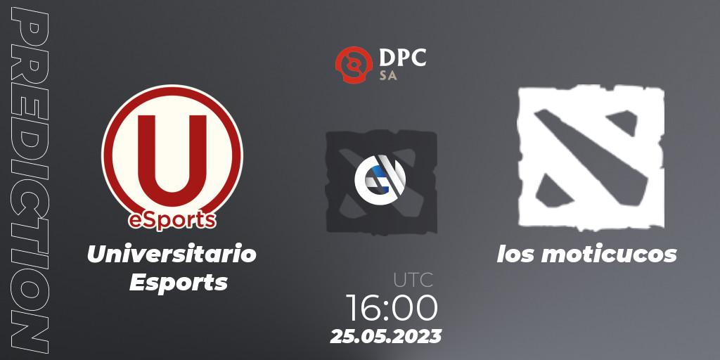 Universitario Esports vs los moticucos: Match Prediction. 25.05.23, Dota 2, DPC 2023 Tour 3: SA Closed Qualifier