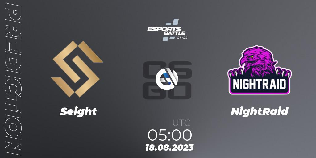 Seight vs NightRaid: Match Prediction. 18.08.2023 at 05:00, Counter-Strike (CS2), ESportsBattle Season 27
