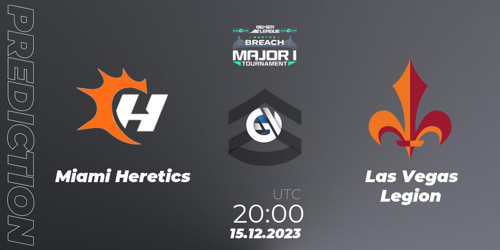 Miami Heretics vs Las Vegas Legion: Match Prediction. 15.12.23, Call of Duty, Call of Duty League 2024: Stage 1 Major Qualifiers
