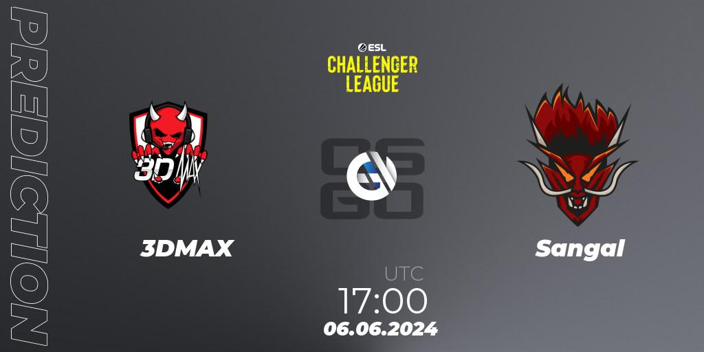 3DMAX vs Sangal: Match Prediction. 06.06.2024 at 17:00, Counter-Strike (CS2), ESL Challenger League Season 47: Europe