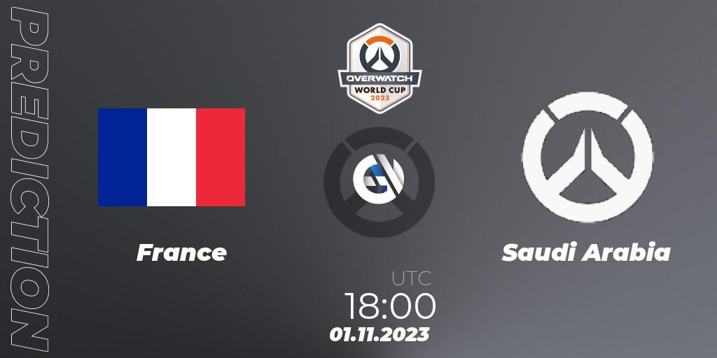 France vs Saudi Arabia: Match Prediction. 01.11.23, Overwatch, Overwatch World Cup 2023