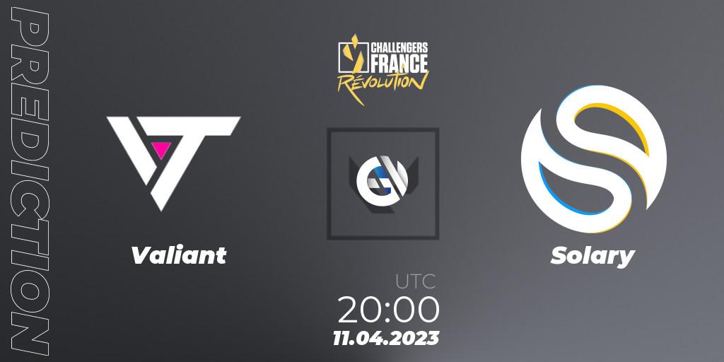 Valiant vs Solary: Match Prediction. 11.04.23, VALORANT, VALORANT Challengers France: Revolution Split 2 - Regular Season