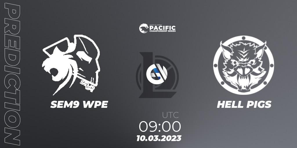 SEM9 WPE vs HELL PIGS: Match Prediction. 10.03.2023 at 09:00, LoL, PCS Spring 2023 - Group Stage