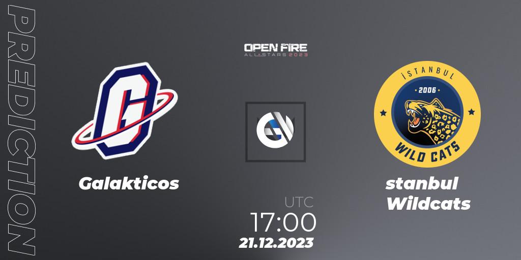 Galakticos vs İstanbul Wildcats: Match Prediction. 21.12.2023 at 16:50, VALORANT, Open Fire All Stars 2023