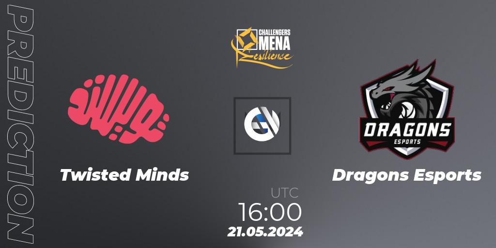 Twisted Minds vs Dragons Esports: Match Prediction. 21.05.2024 at 16:00, VALORANT, VALORANT Challengers 2024 MENA: Resilience Split 2 - GCC and Iraq