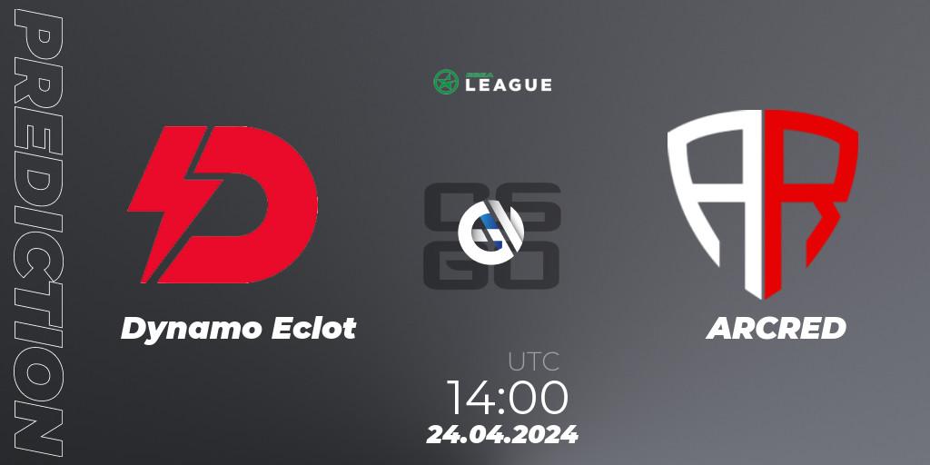 Dynamo Eclot vs ARCRED: Match Prediction. 24.04.24, CS2 (CS:GO), ESEA Season 49: Advanced Division - Europe