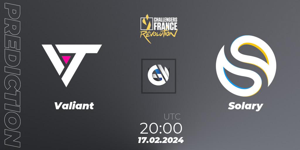 Valiant vs Solary: Match Prediction. 17.02.24, VALORANT, VALORANT Challengers 2024 France: Revolution Split 1