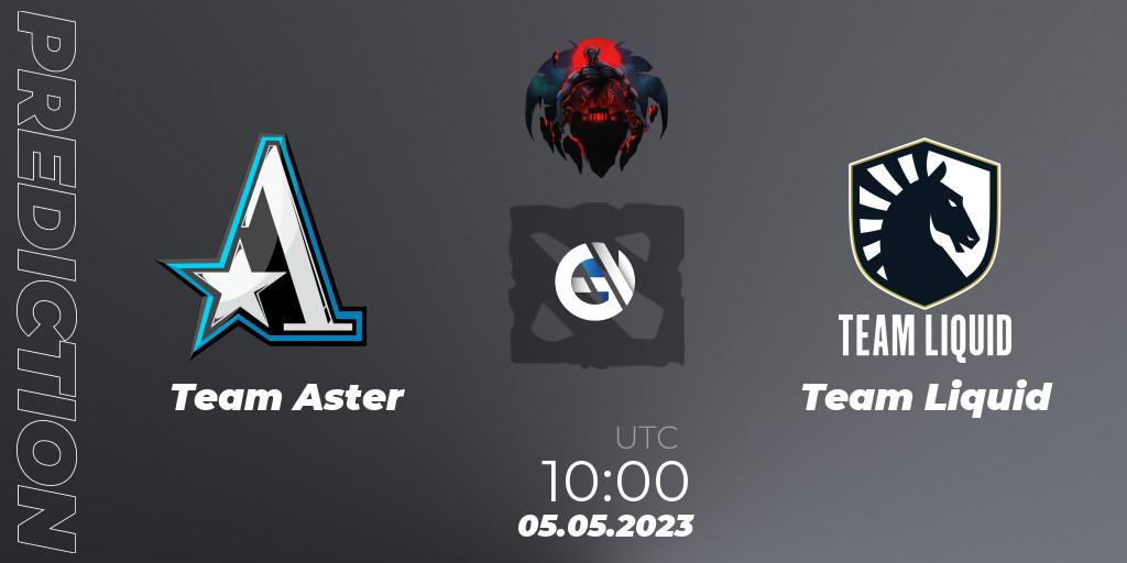 Team Aster vs Team Liquid: Match Prediction. 05.05.2023 at 10:00, Dota 2, The Berlin Major 2023 ESL