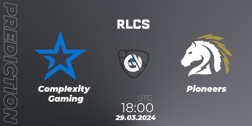 Complexity Gaming vs Pioneers: Match Prediction. 29.03.2024 at 19:00, Rocket League, Rocket League Championship Series 2024 - Major 1