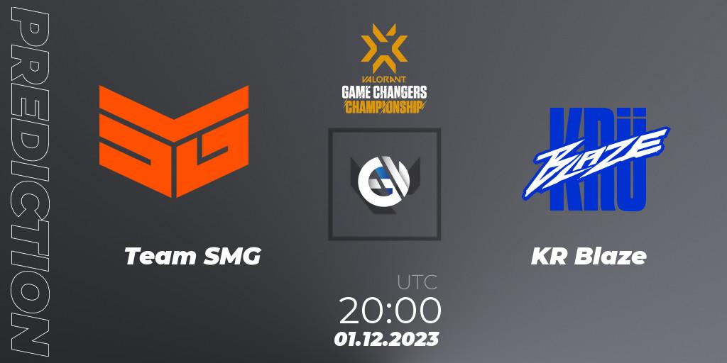 Team SMG vs KRÜ Blaze: Match Prediction. 01.12.23, VALORANT, VCT 2023: Game Changers Championship