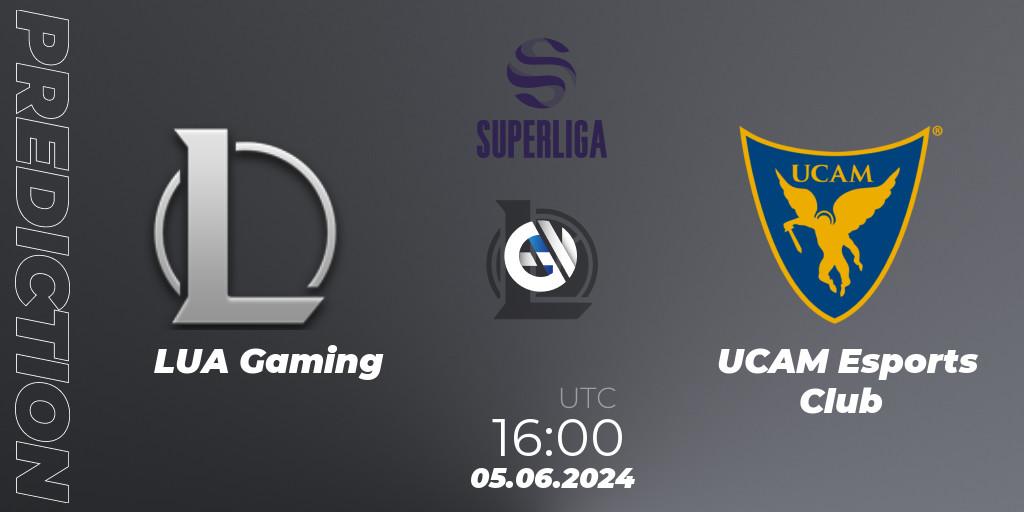 LUA Gaming vs UCAM Esports Club: Match Prediction. 05.06.2024 at 16:00, LoL, LVP Superliga Summer 2024