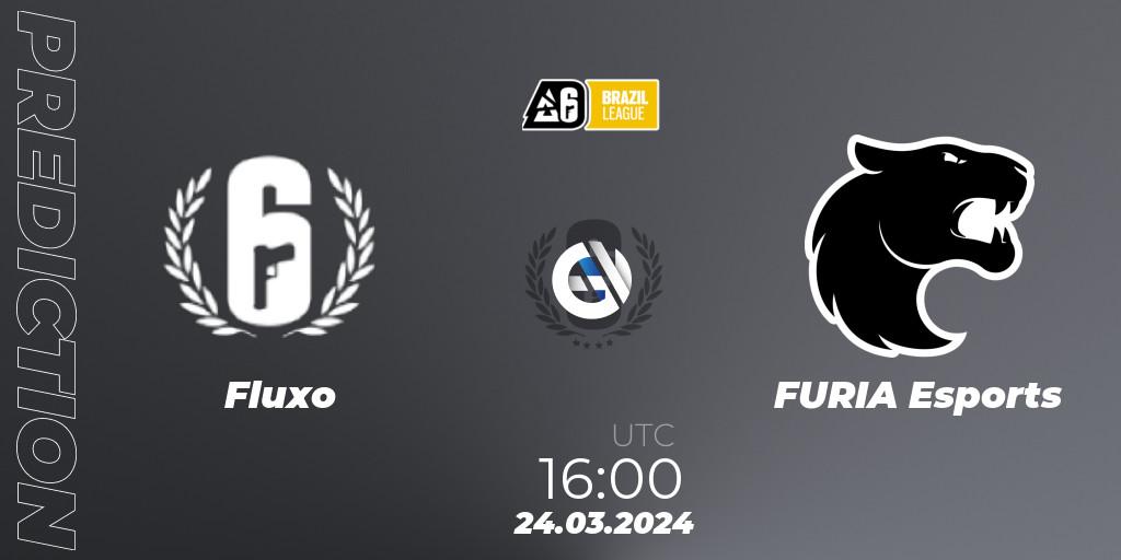 Fluxo vs FURIA Esports: Match Prediction. 24.03.2024 at 16:00, Rainbow Six, Brazil League 2024 - Stage 1