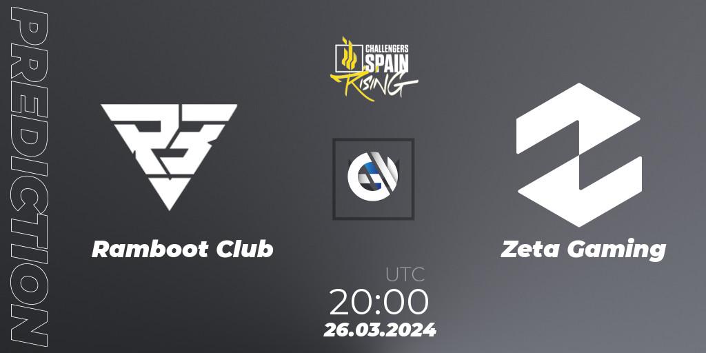 Ramboot Club vs Zeta Gaming: Match Prediction. 26.03.24, VALORANT, VALORANT Challengers 2024 Spain: Rising Split 1