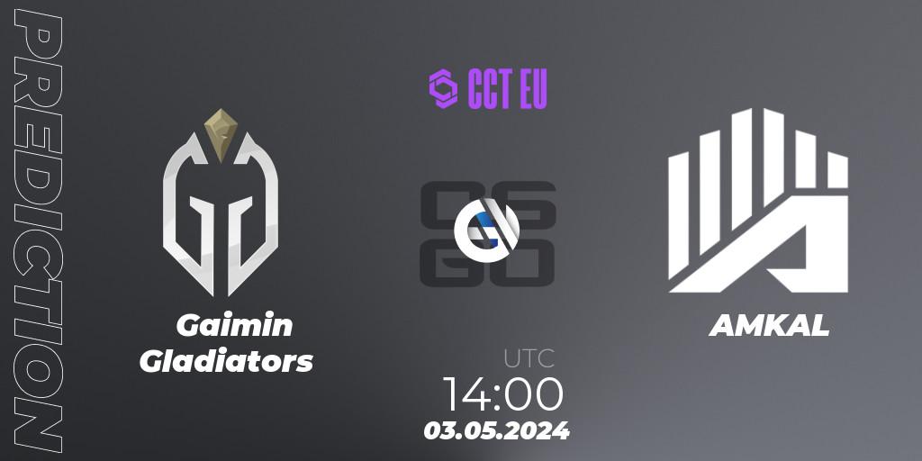 Gaimin Gladiators vs AMKAL: Match Prediction. 03.05.2024 at 14:00, Counter-Strike (CS2), CCT Season 2 Europe Series 1