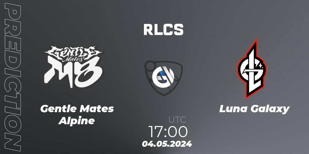 Gentle Mates Alpine vs Luna Galaxy: Match Prediction. 04.05.2024 at 18:00, Rocket League, RLCS 2024 - Major 2: EU Open Qualifier 4