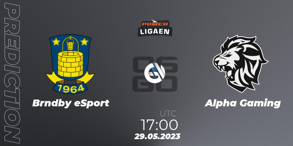 Brøndby eSport vs Alpha Gaming: Match Prediction. 29.05.23, CS2 (CS:GO), Dust2.dk Ligaen Season 23