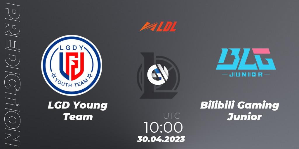 LGD Young Team vs Bilibili Gaming Junior: Match Prediction. 30.04.2023 at 10:35, LoL, LDL 2023 - Regular Season - Stage 2