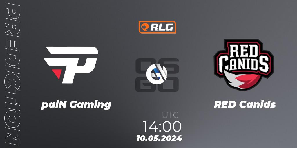 paiN Gaming vs RED Canids: Match Prediction. 10.05.2024 at 14:00, Counter-Strike (CS2), RES Latin American Series #4