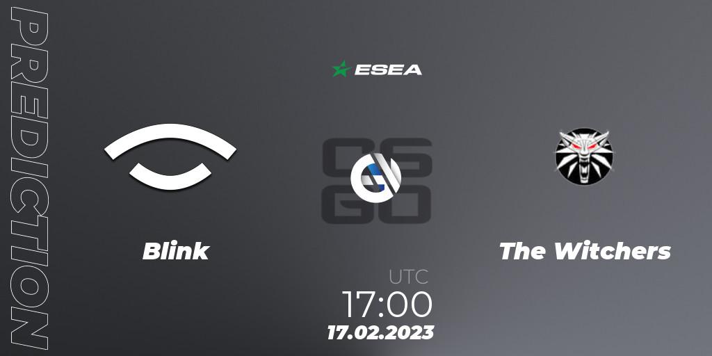 Blink vs The Witchers: Match Prediction. 20.02.2023 at 17:00, Counter-Strike (CS2), ESEA Season 44: Advanced Division - Europe