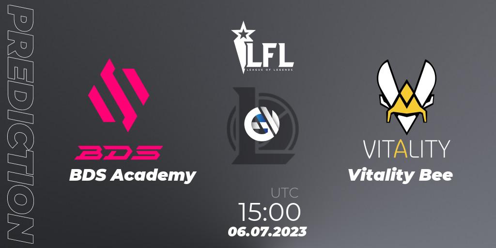 BDS Academy vs Vitality Bee: Match Prediction. 06.07.23, LoL, LFL Summer 2023 - Group Stage