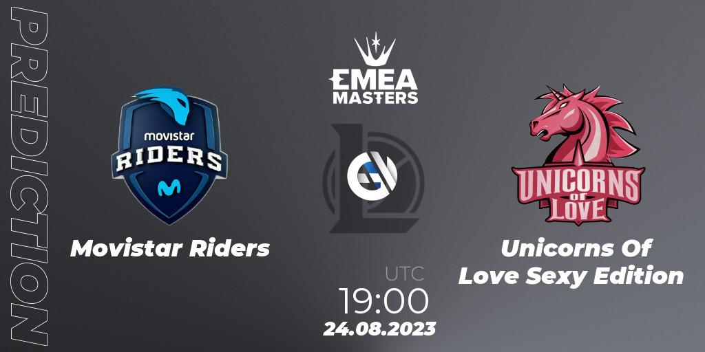 Movistar Riders vs Unicorns Of Love Sexy Edition: Match Prediction. 24.08.23, LoL, EMEA Masters Summer 2023