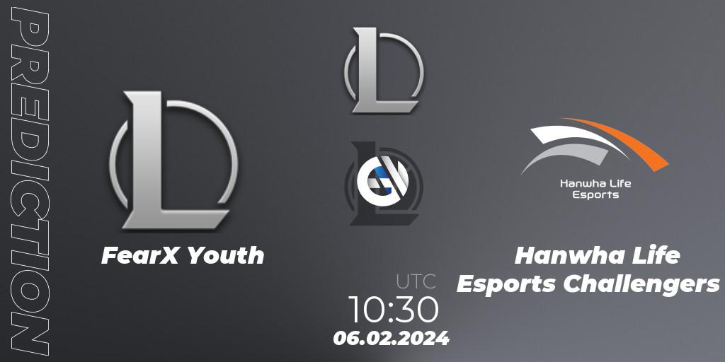 FearX Youth vs Hanwha Life Esports Challengers: Match Prediction. 06.02.2024 at 10:30, LoL, LCK Challengers League 2024 Spring - Group Stage