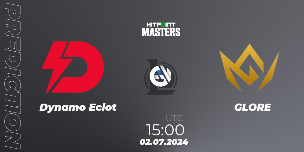 Dynamo Eclot vs GLORE: Match Prediction. 02.07.2024 at 15:00, LoL, Hitpoint Masters Summer 2024