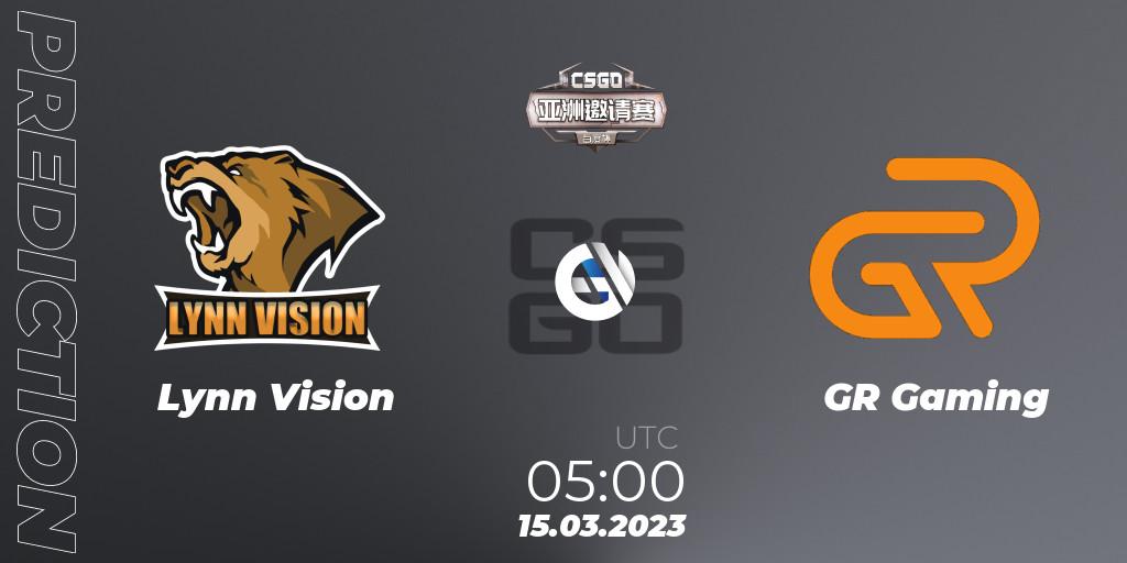 Lynn Vision vs GR Gaming: Match Prediction. 15.03.23, CS2 (CS:GO), Baidu Cup Invitational #2