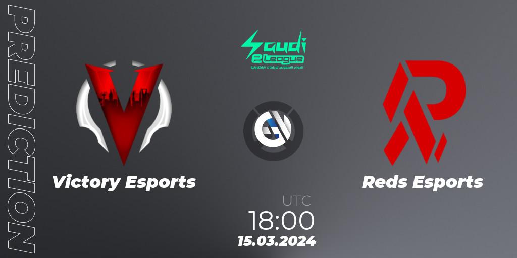 Victory Esports vs Reds Esports: Match Prediction. 15.03.2024 at 18:30, Overwatch, Saudi eLeague 2024 - Major 1 / Phase 2