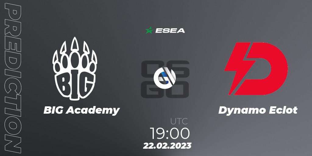 BIG Academy vs Dynamo Eclot: Match Prediction. 02.03.23, CS2 (CS:GO), ESEA Season 44: Advanced Division - Europe