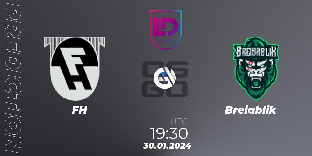 FH vs Breiðablik: Match Prediction. 30.01.24, CS2 (CS:GO), Icelandic Esports League Season 8: Regular Season